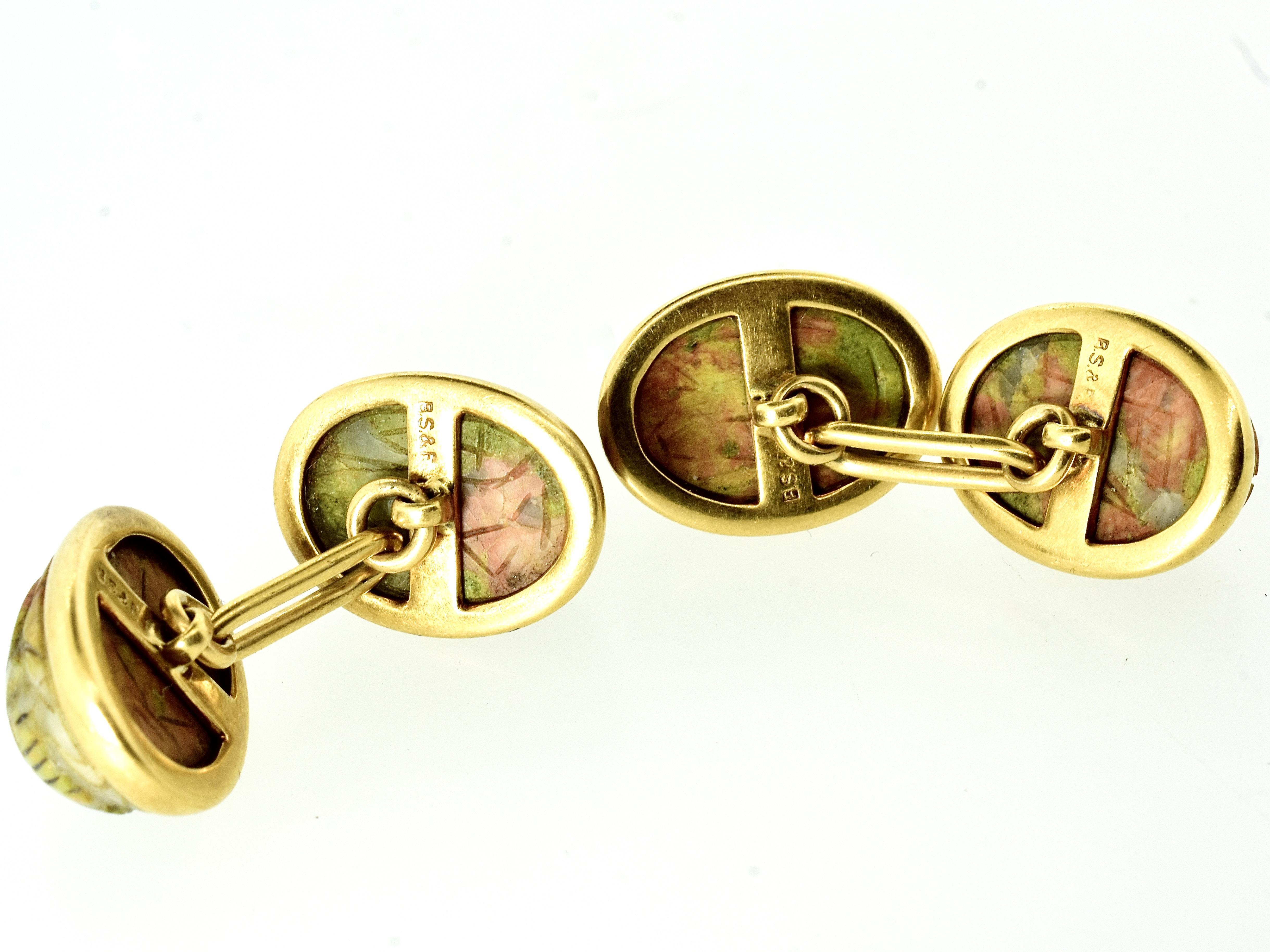 da uomo o donna Gemelli in oro Black, Starr & Frost Antique Scarabeo Back to Back in vendita