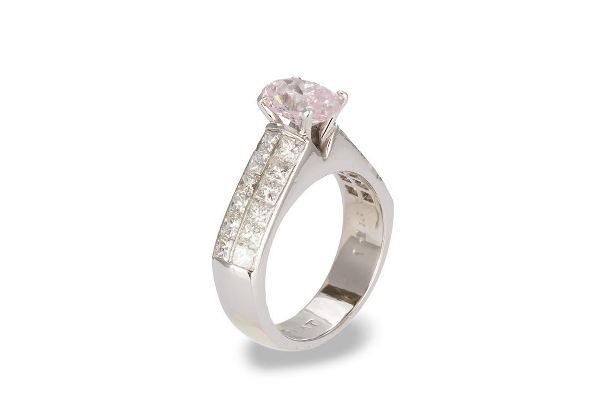 Black, Starr & Frost GIA Certified Natural Fancy Pink Oval Diamond Ring 2.30ctw 1