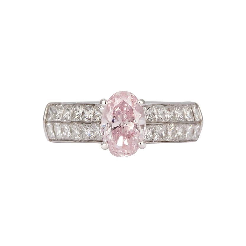 Black, Starr & Frost GIA Certified Natural Fancy Pink Oval Diamond Ring 2.30ctw