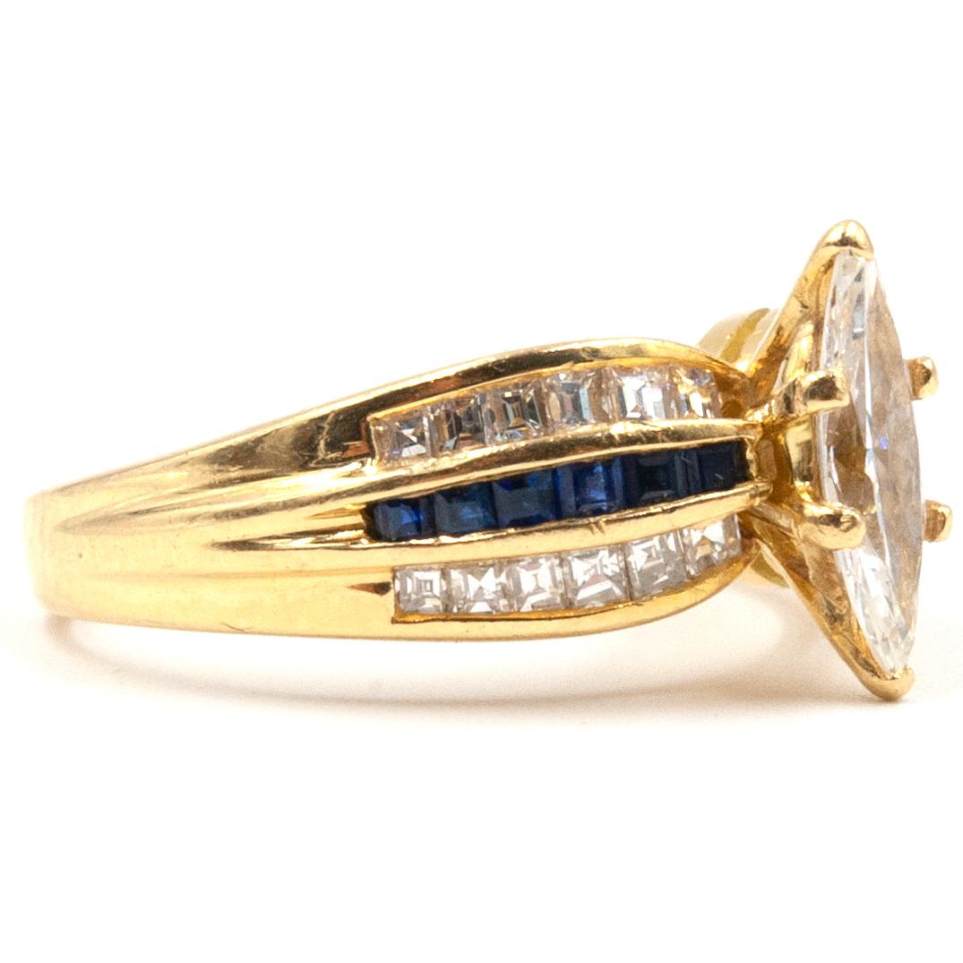 black marquise diamond ring