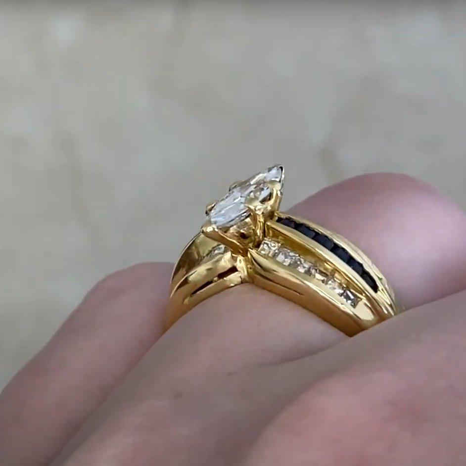 Anello di fidanzamento con diamante marquise Black, Starr & Frost (circa 0,60 carati), oro In condizioni ottime in vendita a New York, NY