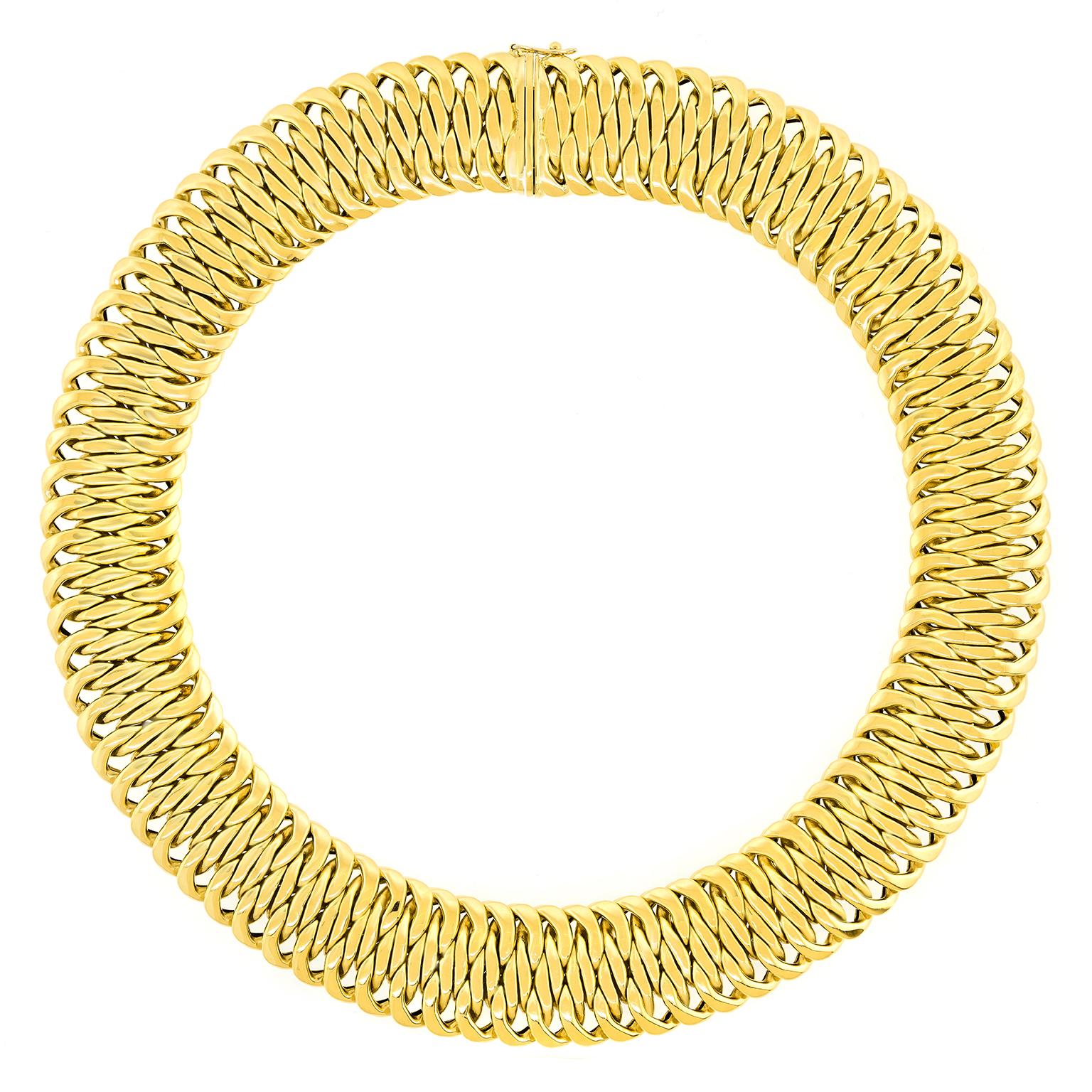 Black Starr & Frost Collar de Oro de los Sesenta en Excelente estado para la venta en Litchfield, CT