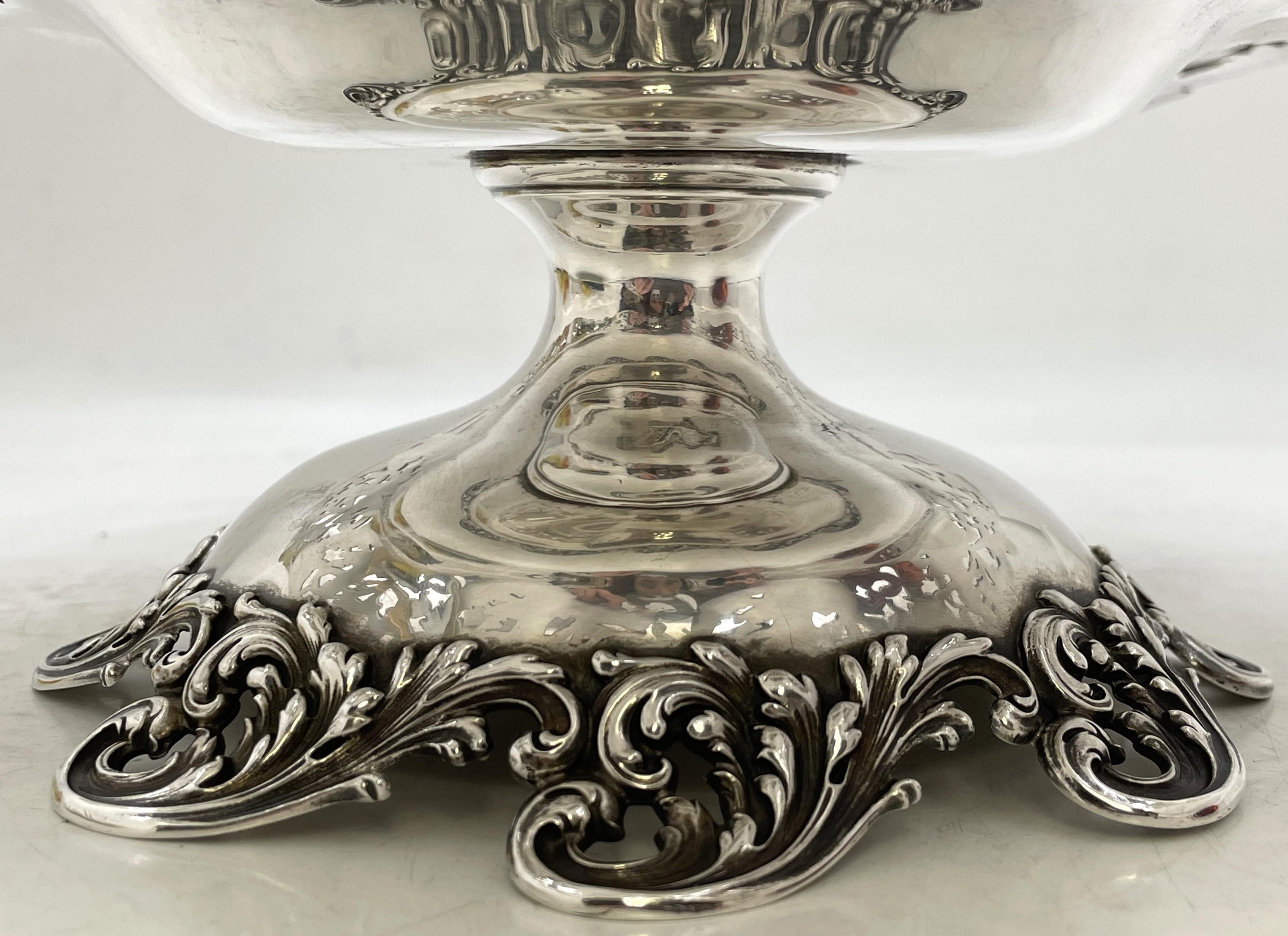 Black, Starr & Frost Compota de plata de ley Tazza/ Cuenco con pie Art Nouveau Silver en venta