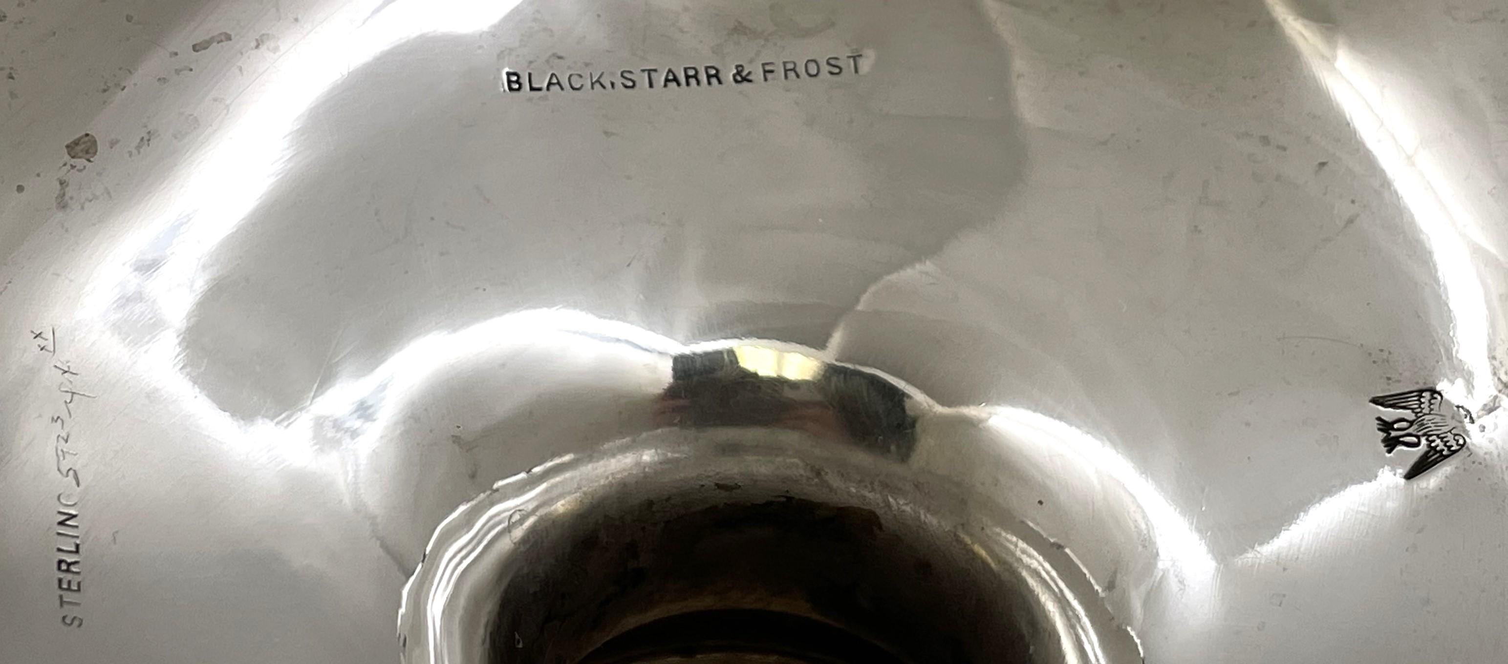 Black, Starr & Frost Compota de plata de ley Tazza/ Cuenco con pie Art Nouveau en venta 2