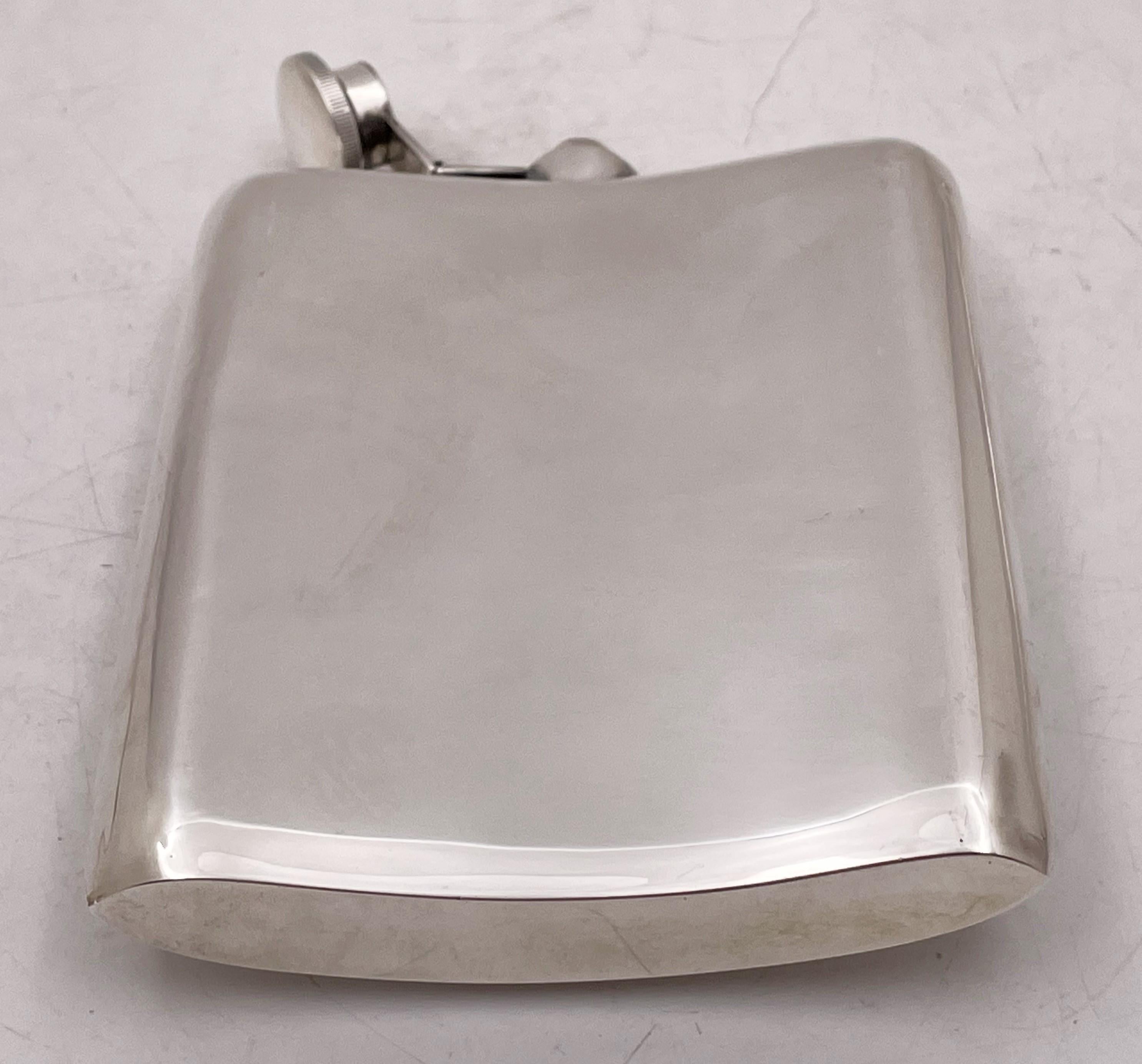 Black, Starr & Frost Sterling Silver Early 20th Century Art Deco Flask For Sale 1