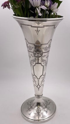 Black, Starr & Frost Sterling Silver Trumpet Vase