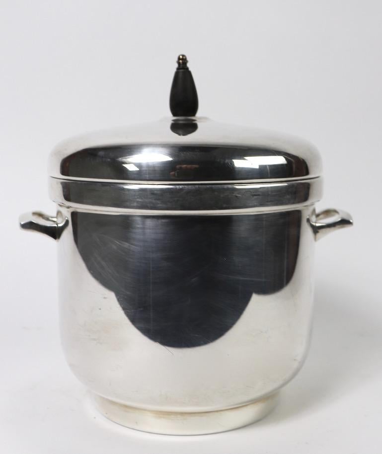 American Black Starr Silver Plate Ice Bucket For Sale