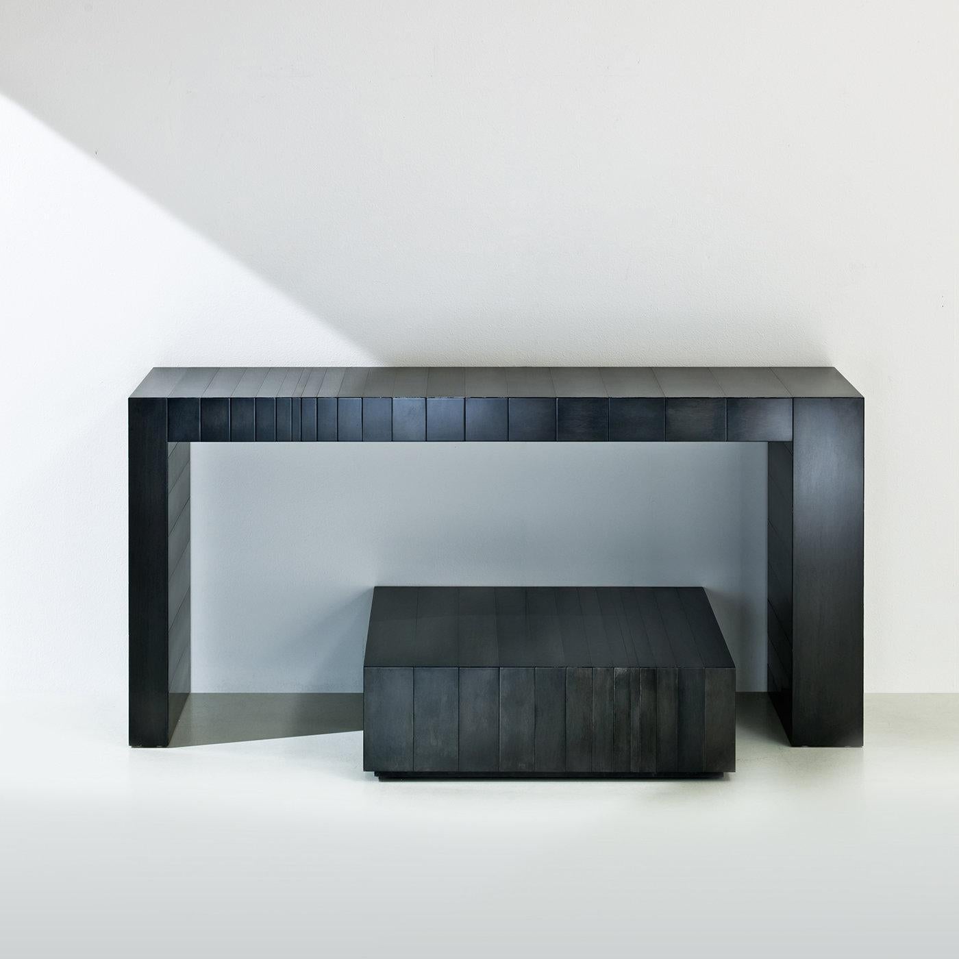 Hand-Crafted Black Stars ST 21 Console Table by Bartoli Design For Sale