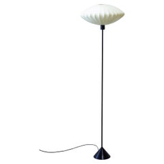 black steel and cocoon resin floor lamp designed by Hans-Agne Jakobsson, 1950s