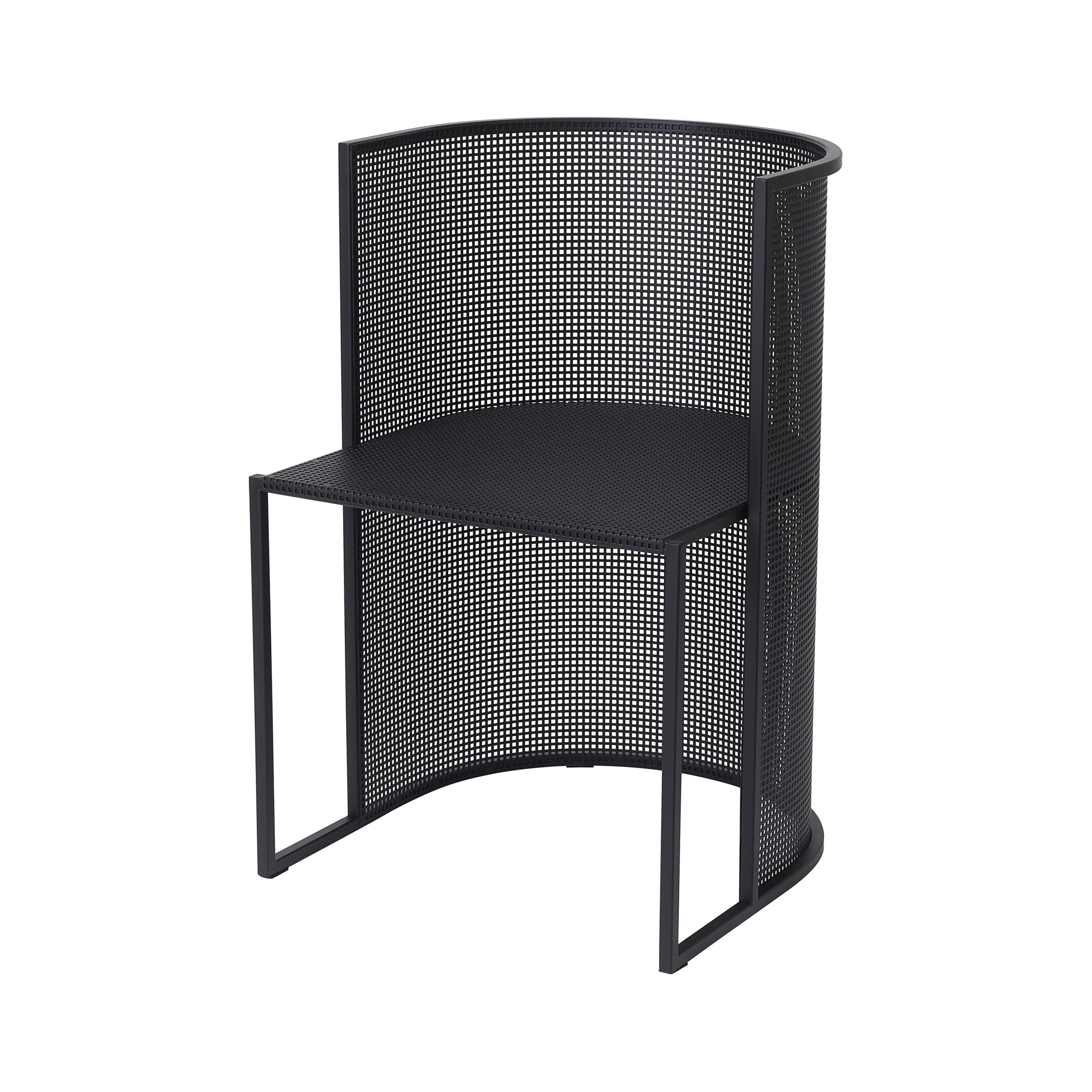 Steel Bahaus dining chair by Kristina Dam Studio
Materials: Black outdoor powder-coated steel
Dimensions: 77 x 53 x 51 cm

Dimensions cannot be customized.

*Safe to use outdoor.

Kristina Dam graduated from The Royal Danish School of Fine