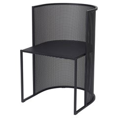 Black Steel Bahaus Dining Chair by Kristina Dam Studio