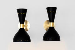 Black Stilnovo Style Sconces