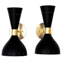 Black Stilnovo Style Sconces