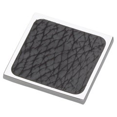 Luxury Pull Handle, Various Metal & Leather Color Finishes Square Shape Large