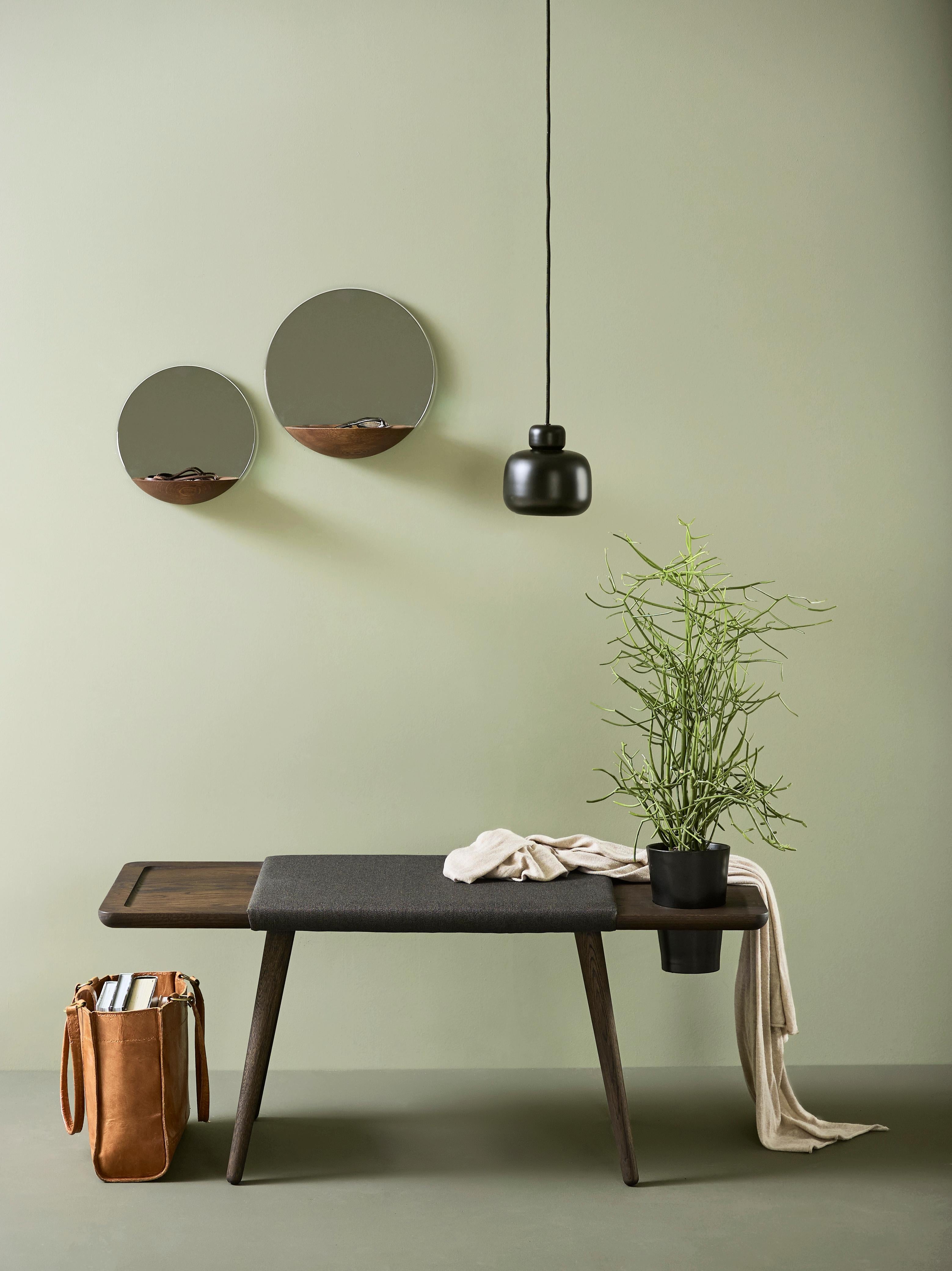 Black Stone Pendant Lamp by Philip Bro In New Condition In Geneve, CH