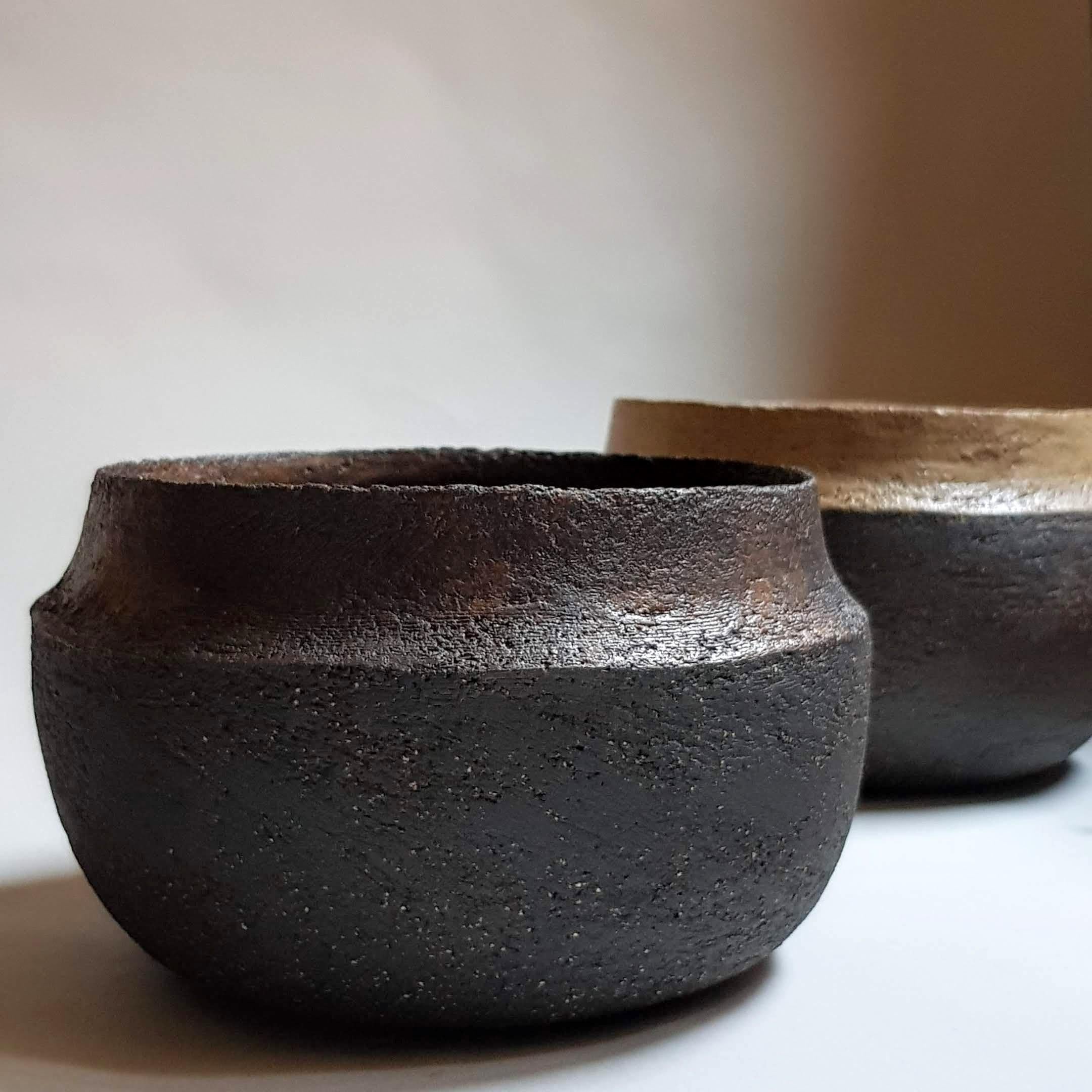 Black Stoneware Dinos Vase by Elena Vasilantonaki For Sale 1