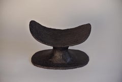Black Stoneware Head Rest by Danish Artist Christine Roland