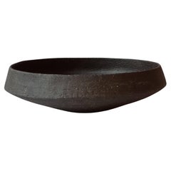 Black Stoneware Pinakio Plate by Elena Vasilantonaki