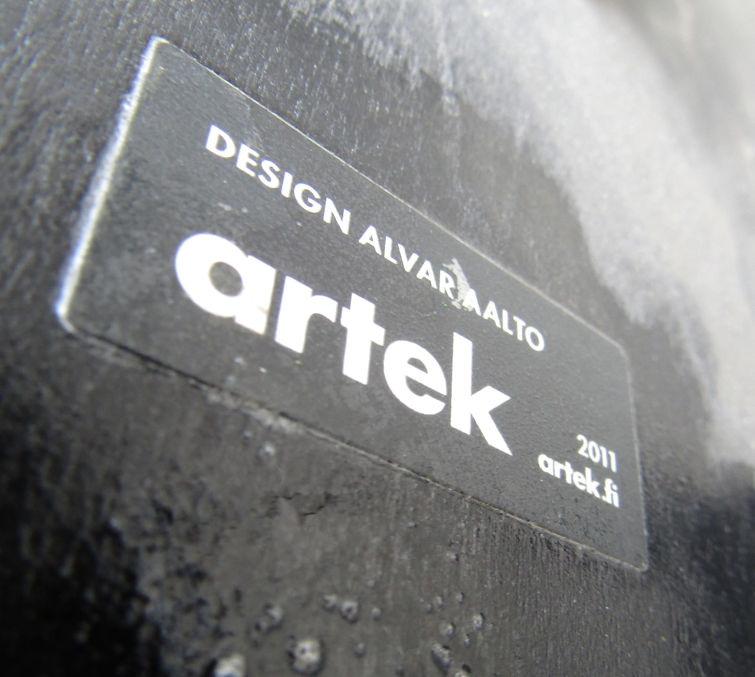 Black Stool by Alvar Aalto & Artek 6