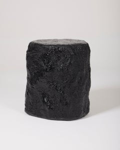 Black stool by Paul Hardy