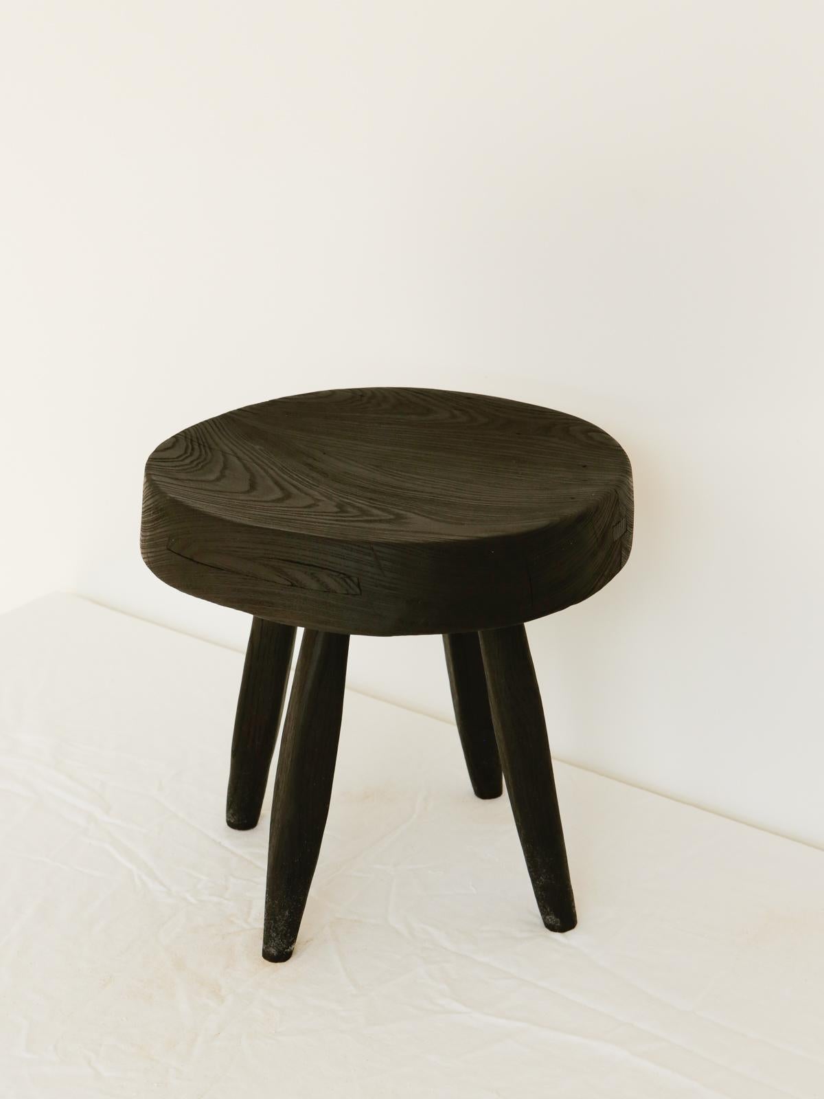 reclaimed wood milking stool