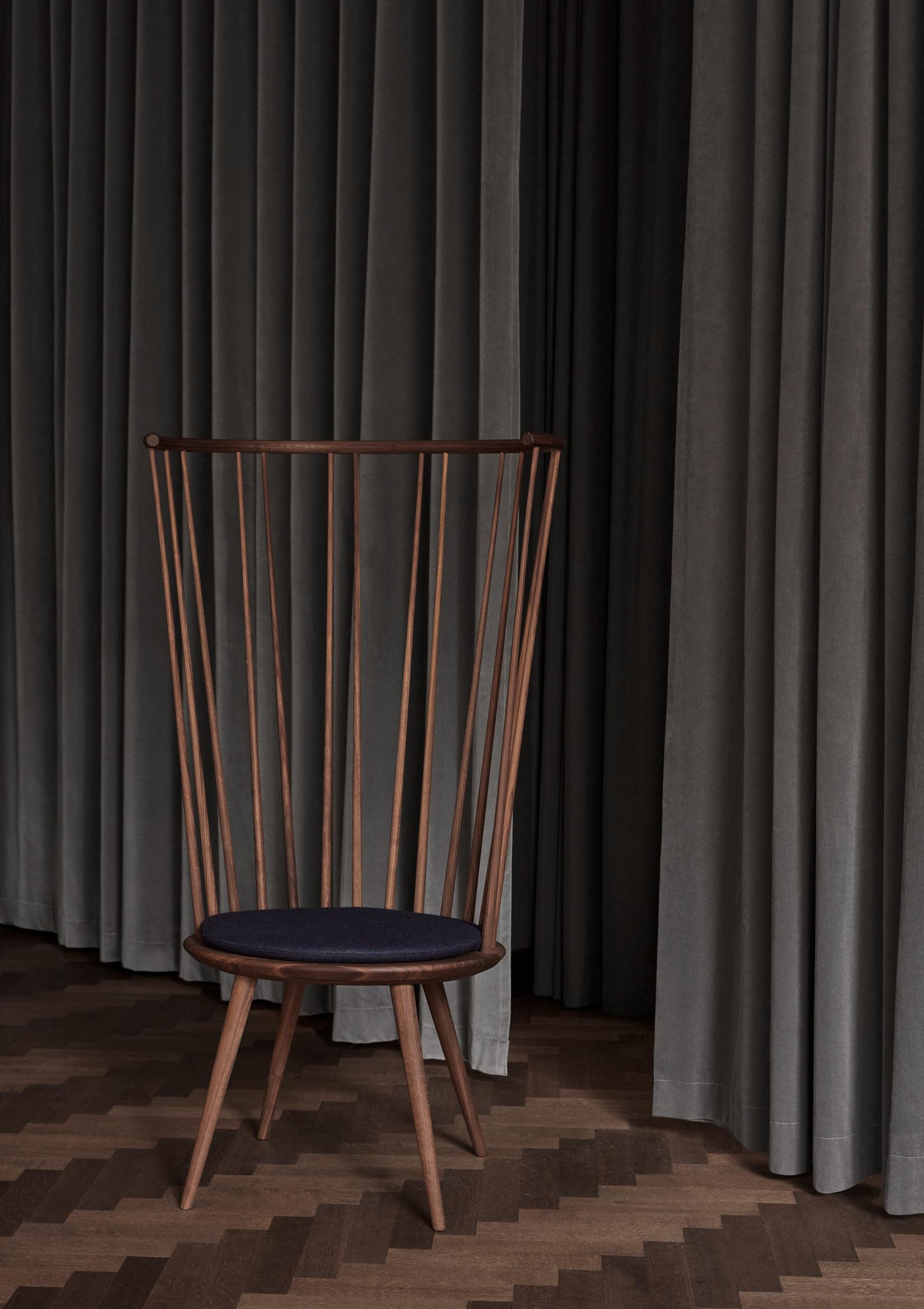 Swedish Black Storängen Birch Chair by Storängen Design For Sale