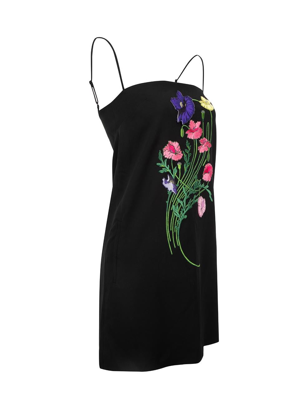 CONDITION is Never worn, with tags. No visible wear to dress is evident on this new Christopher Kane designer resale item.



Details


Black

Viscose

Mini dress

Flower embroidered and stickers detail

Adjustable shoulder spaghetti strap

Front