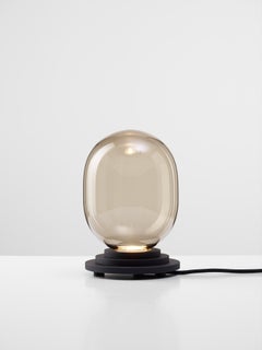 Lampe de bureau à capsule Stratos noire par Dechem Studio