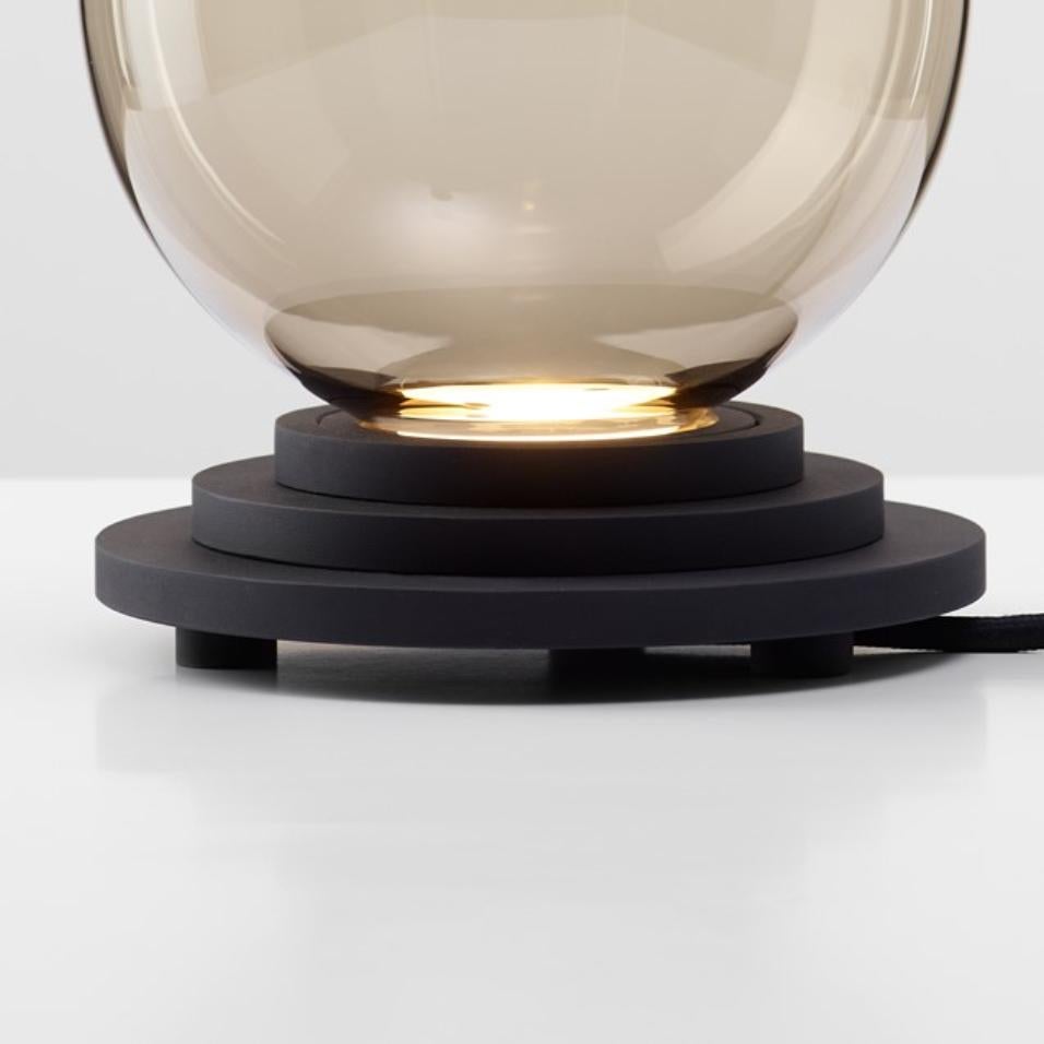 Modern Black Stratos Capsule Table Light by Dechem Studio For Sale