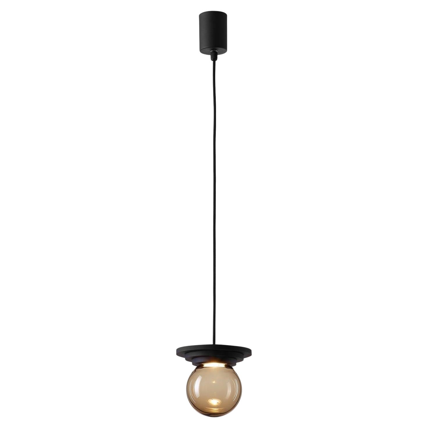 Black Stratos Mini Ball Pendant Light by Dechem Studio For Sale