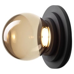 Black Stratos Mini Ball Wall Light by Dechem Studio
