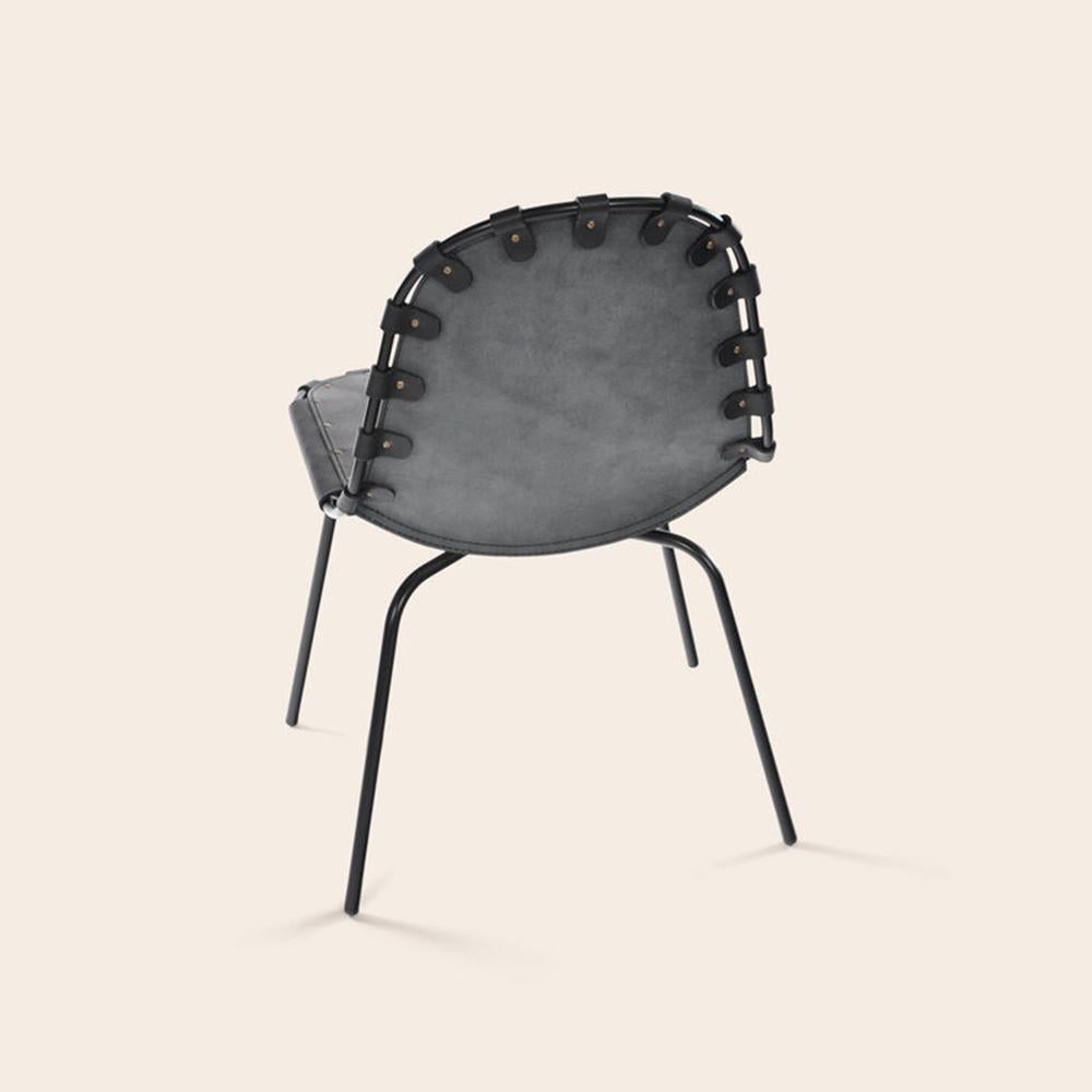 Post-Modern Black Stretch Chair by OxDenmarq For Sale