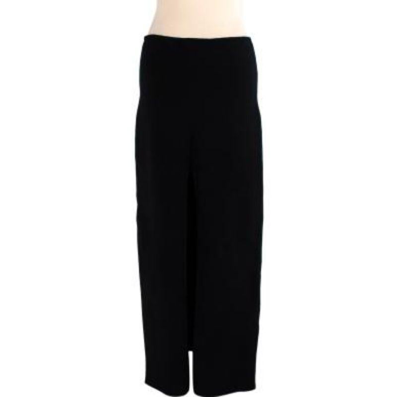 Black stretch-wool maxi skirt In Excellent Condition For Sale In London, GB