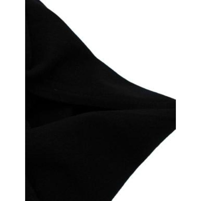 Women's Black stretch-wool maxi skirt For Sale