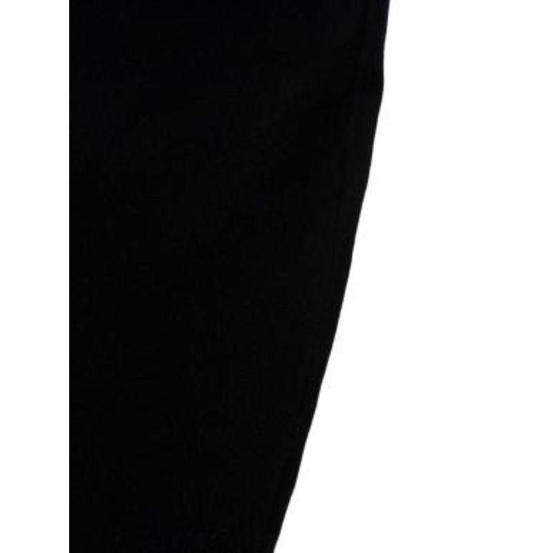 Black stretch-wool maxi skirt For Sale 2