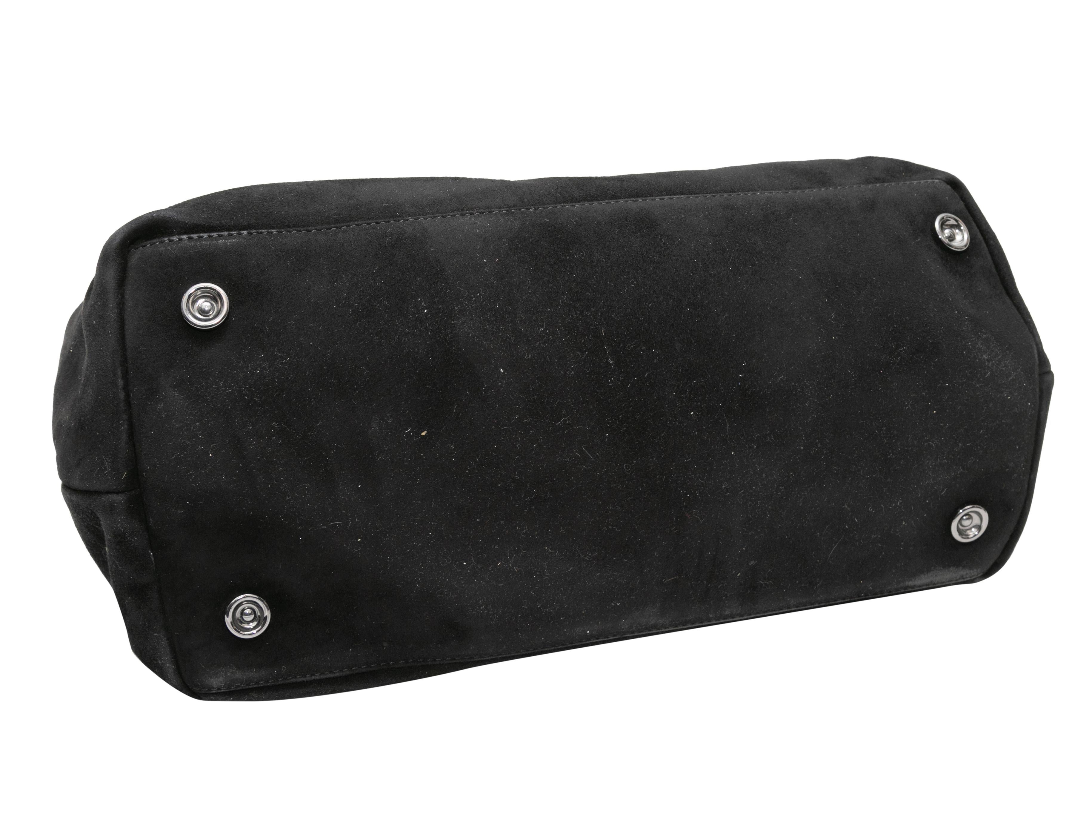 Women's or Men's Black Stuart Weitzman Suede Shoulder Bag