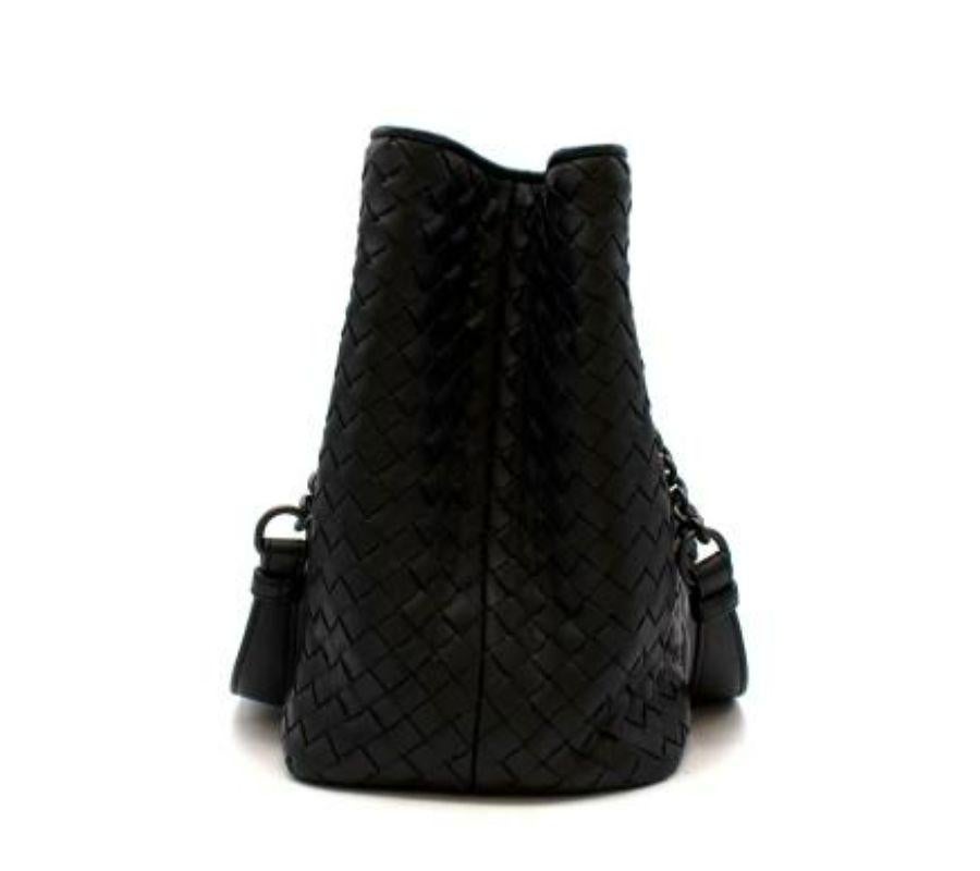 Women's Black studded & Intrecciato leather tote bag For Sale