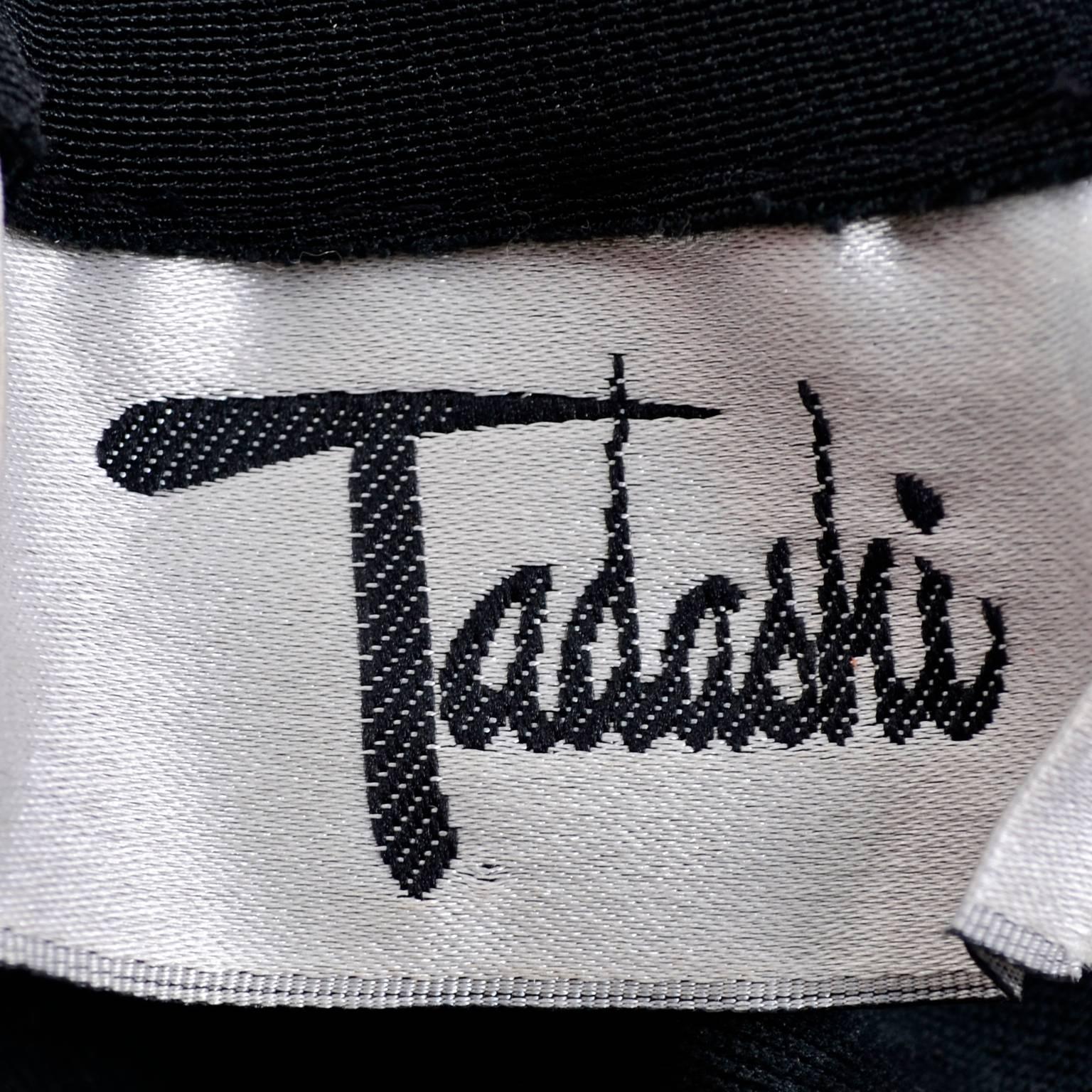 Black Studded Tadashi Vintage Jumpsuit With Stirrups & Keyhole Openings Medium 2