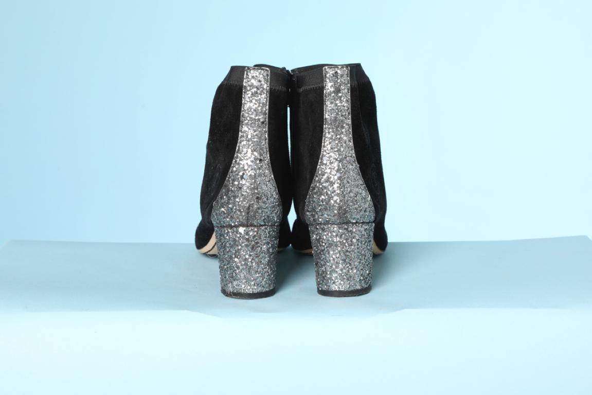 sparkly chanel boots