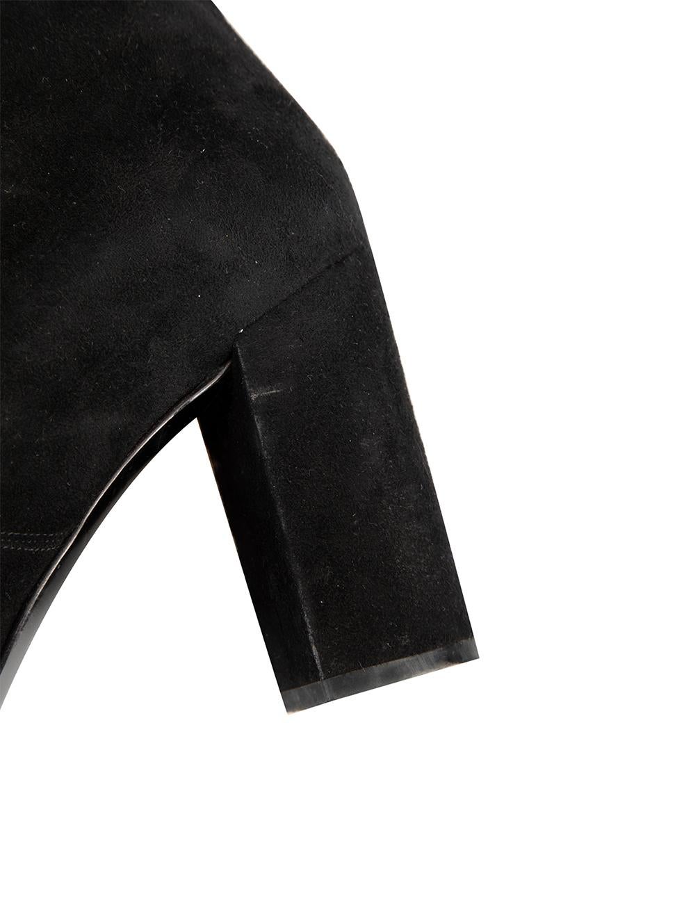 Women's Saint Laurent Black Suede Lace-Up Boots Size IT 40 For Sale