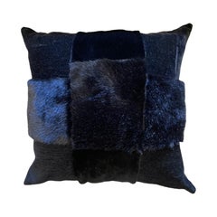 Black Suede Split Back with Fur and Velvet Custom Grid Front