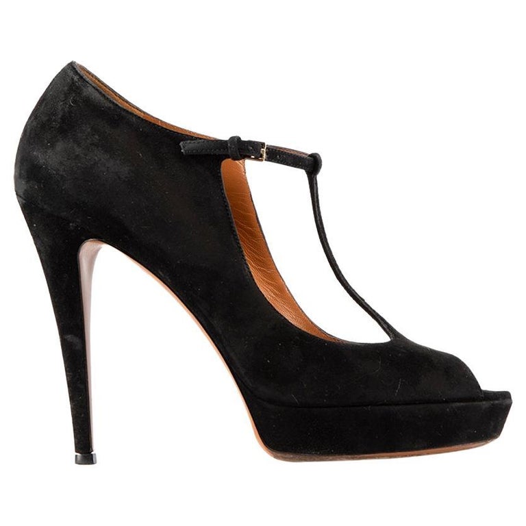 Gucci Dionysus Black Suede heels with Embellished Logo metal snake Size  37.5