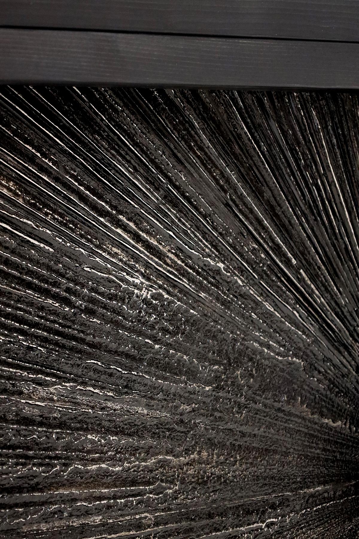 Black Sun Hole Console In New Condition For Sale In Miami, FL