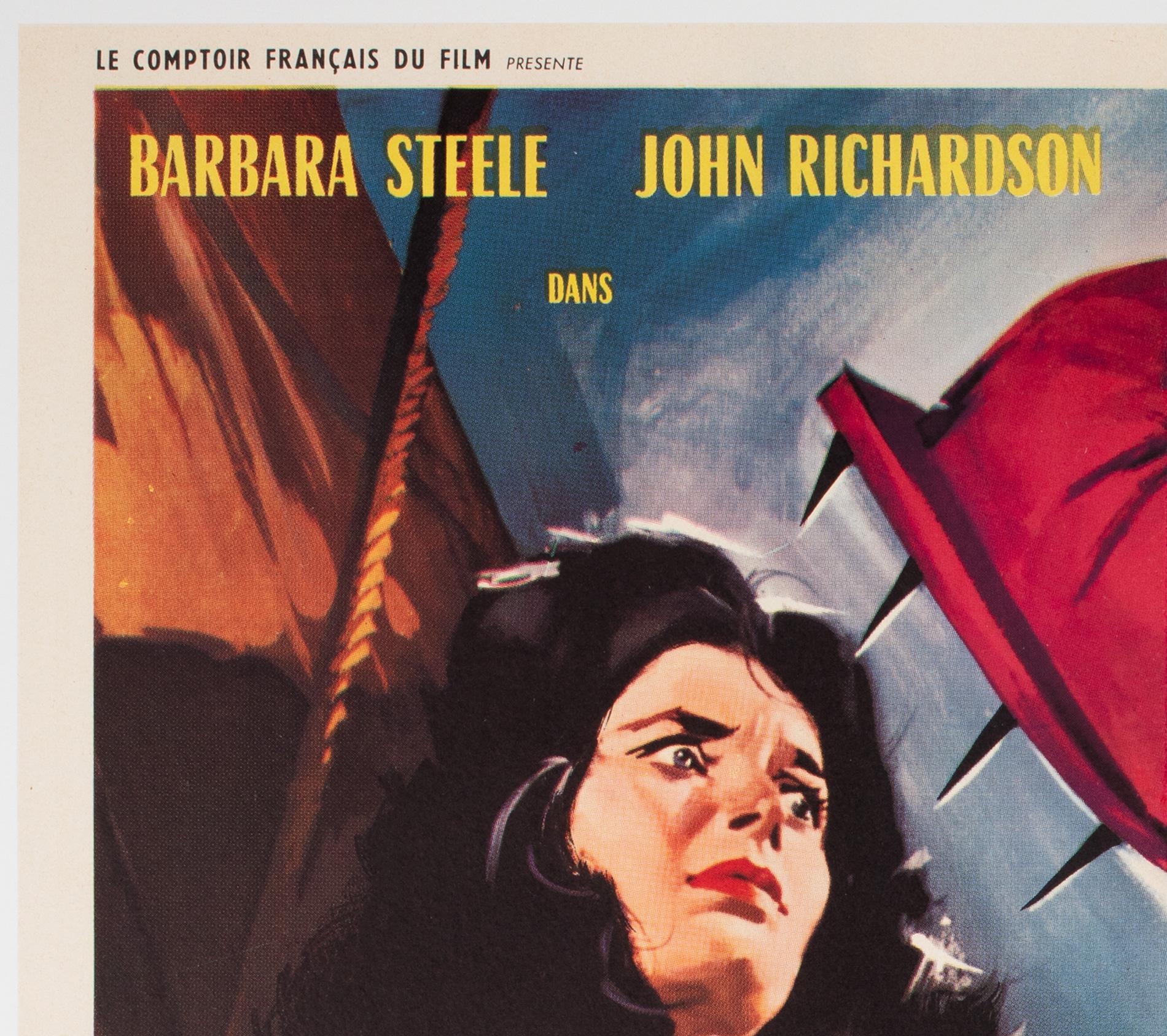 Black Sunday 1961 French Moyenne Film Poster In Excellent Condition For Sale In Bath, Somerset