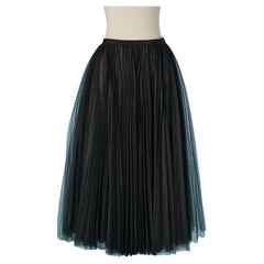 Black Sunray pleated skirt CHRISTIAN DIOR