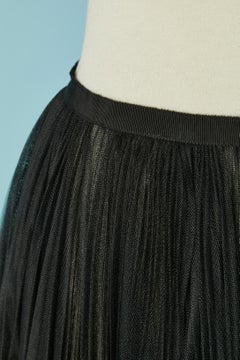 Black Sunray pleated tulle skirt CHRISTIAN DIOR