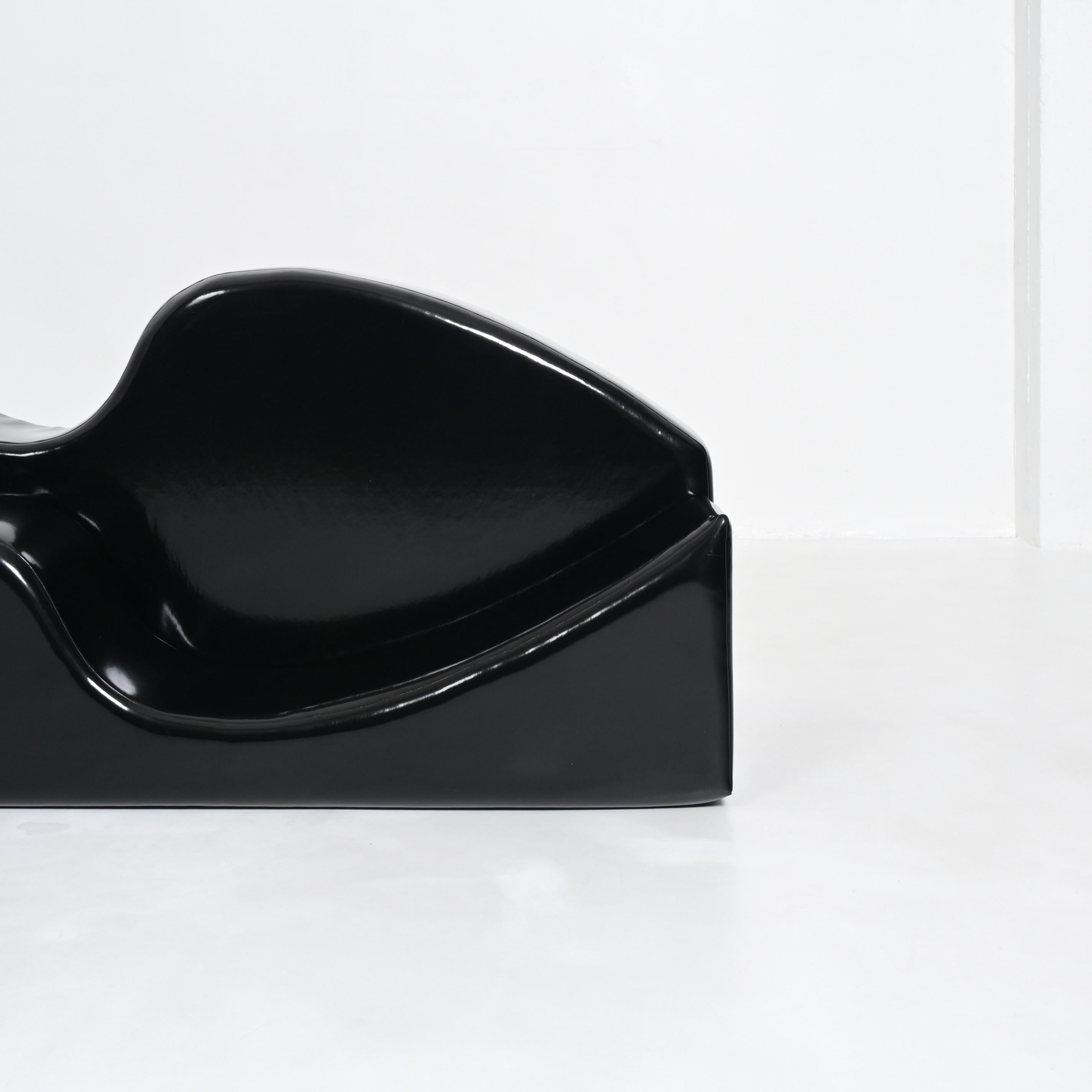 Black Superonda Sofa by Archizoom Associati for Poltronova 9
