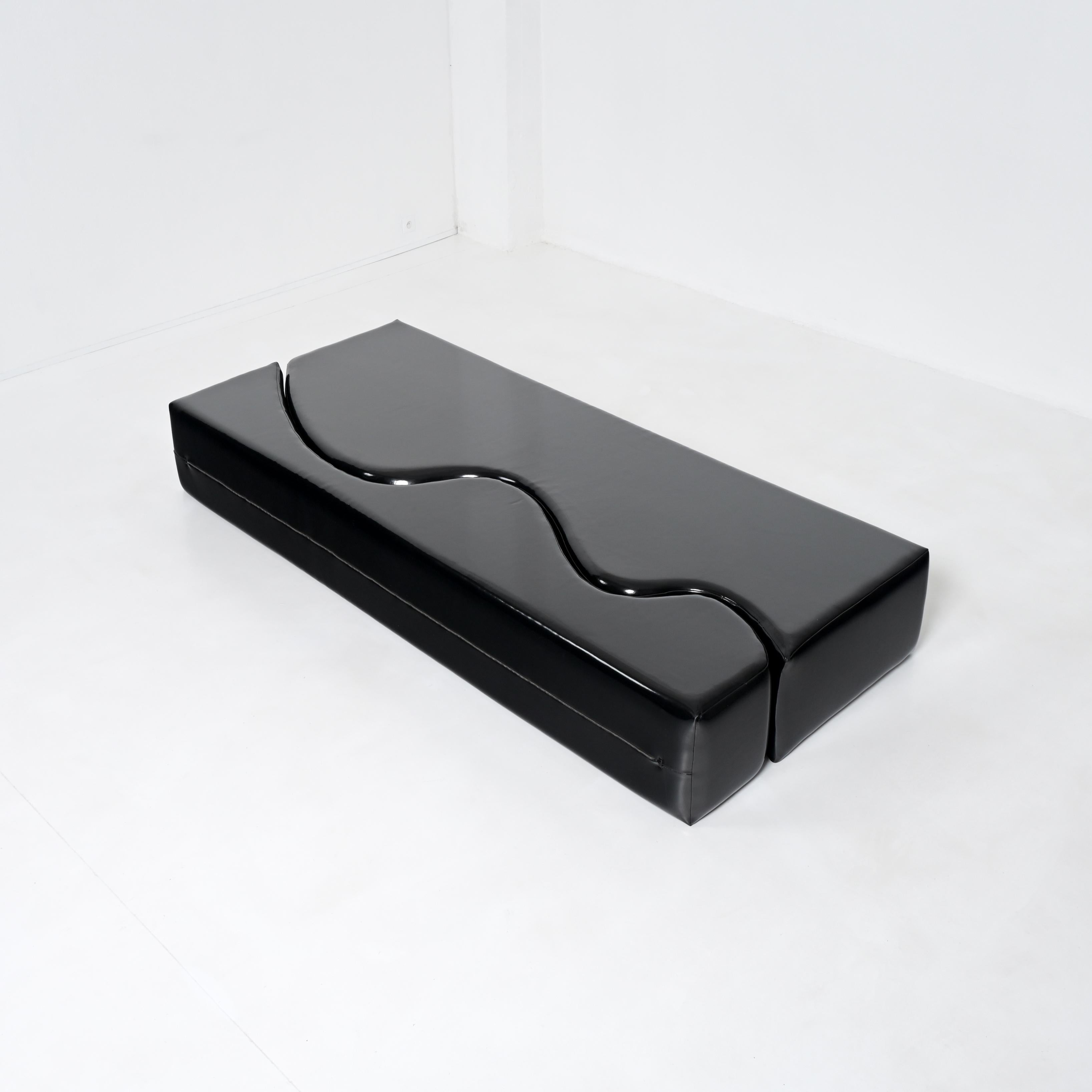 Black Superonda Sofa by Archizoom Associati for Poltronova 1
