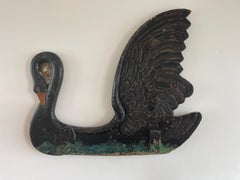 Black Swan Carved Wood Carousel