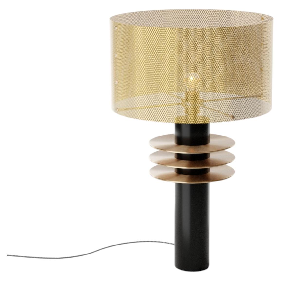 Black Swan Table Lamp in Brass, Aluminum & Steel by Studio Marine Breynaert